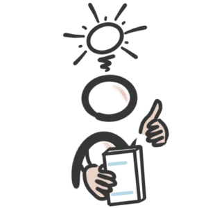 Icon Wissen mit Glühbirne