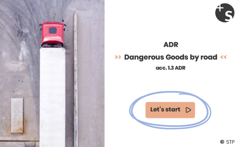 Online training with a truck